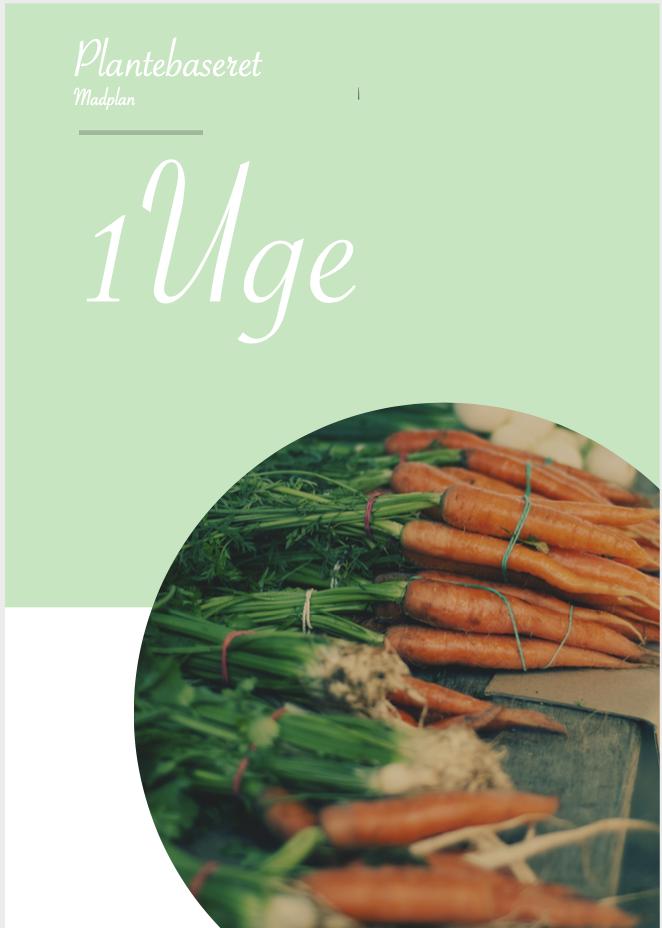 1 uges vegansk madplan